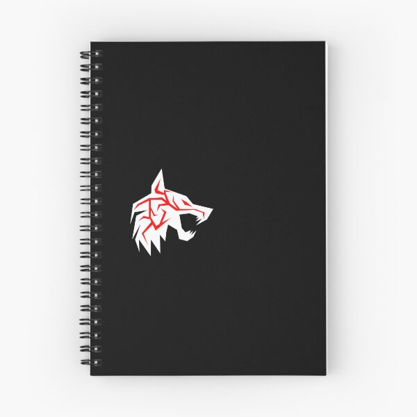 Item preview, White wolf with red eyes and black letters designed and sold by the Zarock Shop.
