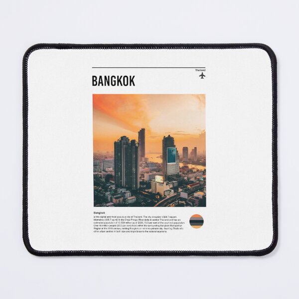 Item preview, Visit Bangkok (minimal travel poster) designed and sold by RabbitK.