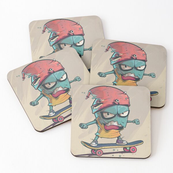 Item preview, Cartoon Skateboard designed and sold by xadamnft.