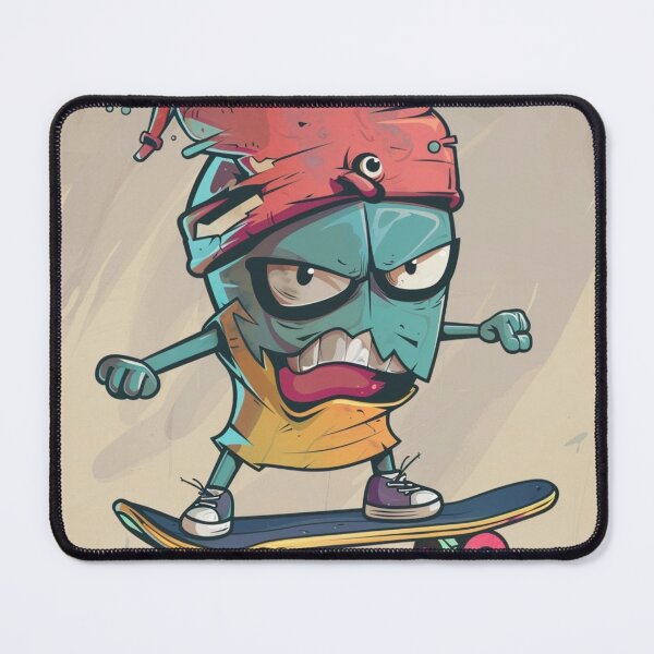 Item preview, Cartoon Skateboard designed and sold by xadamnft.