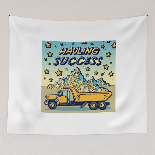 Item preview, Hauling Success - Vibrant Dump Truck With Stars designed and sold by NiftyWrx.