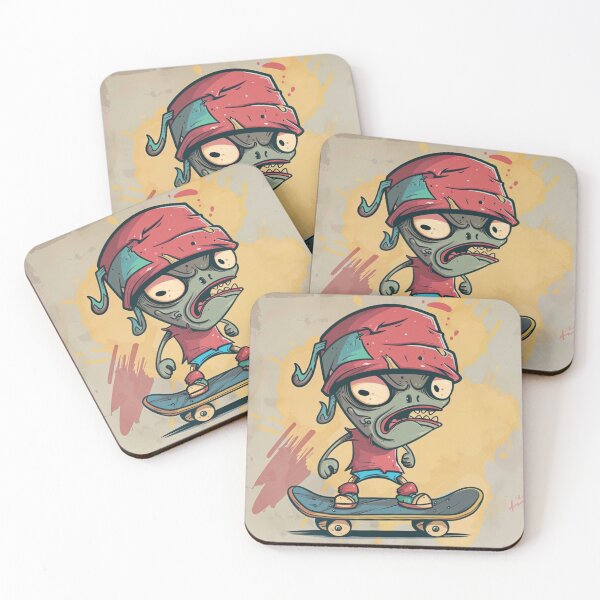 Item preview, Cartoon Skateboard designed and sold by xadamnft.