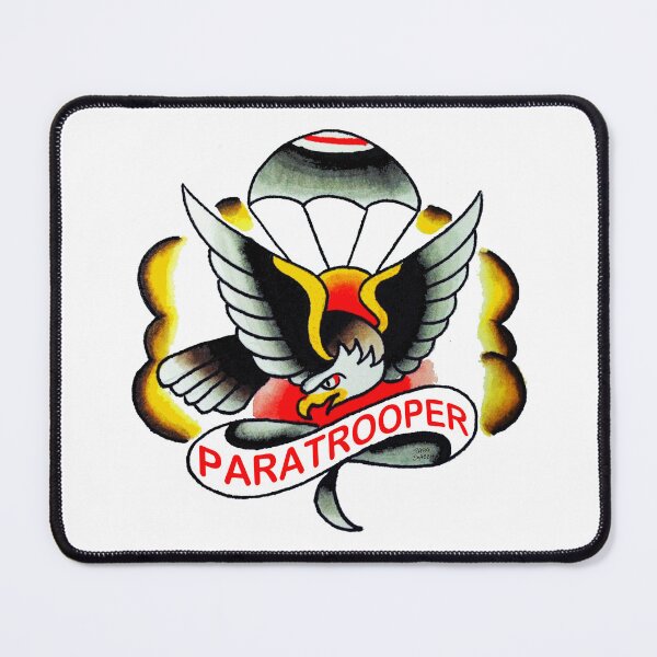 Item preview, Paratrooper; Vintage Tattoo Style; designed and sold by StickerApe.