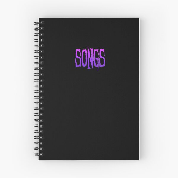 Item preview, Black Songs Book for Musicians with Purple Text designed and sold by Ninjakandy.