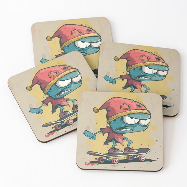 Item preview, Cartoon Skateboard designed and sold by xadamnft.