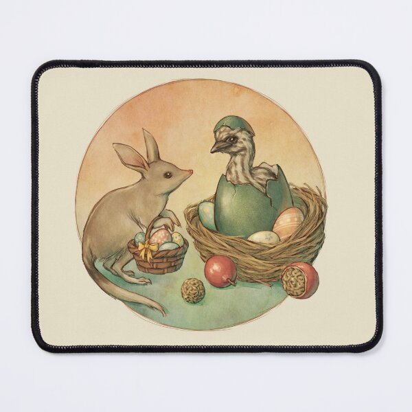 Item preview, Bilby and Baby Emu Easter Egg Hunt designed and sold by Mazarineart.