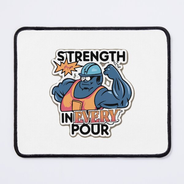 Item preview, Tough Cement Mixer - Strength in Every Pour Comic Style Design designed and sold by NiftyWrx.