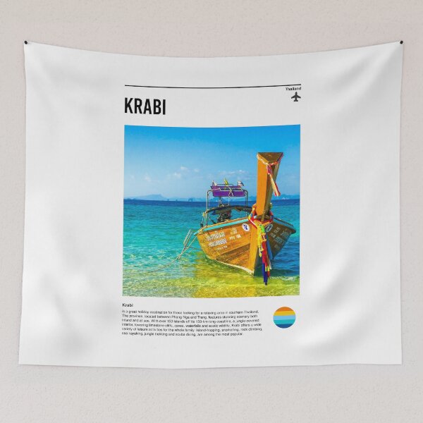 Aperçu de l'œuvre Visitez Krabi (affiche de voyage minimale) créée et vendue par RabbitK.