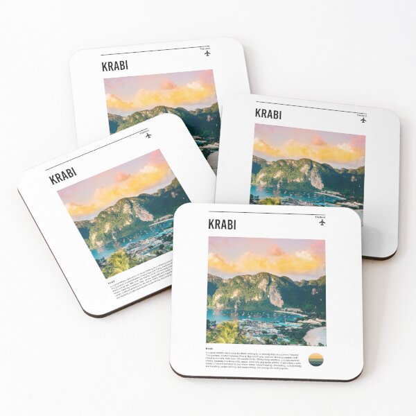 Item preview, Visit Krabi (minimal travel poster) designed and sold by RabbitK.