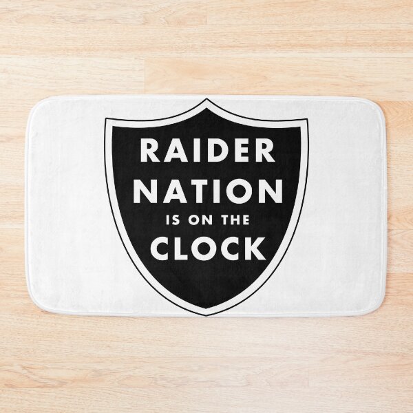 Item preview, RaiderNation is on the Clock in Shield designed and sold by My Team Designs.
