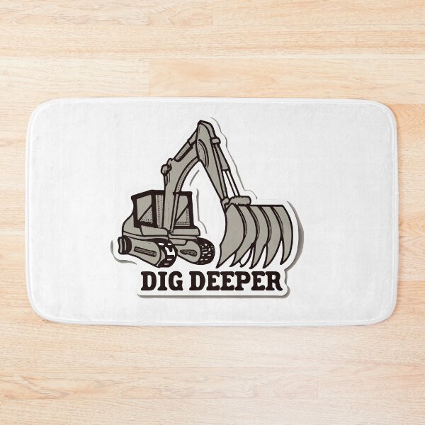 Item preview, Dig Deeper - Minimalist Backhoe Line Art designed and sold by NiftyWrx.