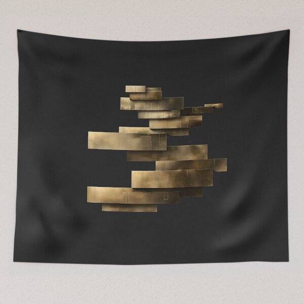 Item preview, Golden Abstract: Geometric Elegance designed and sold by unimuse.