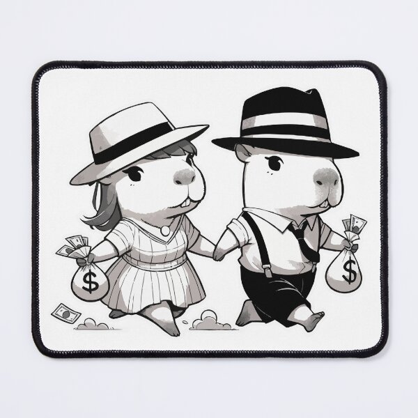 Item preview, Toronto - High Park Capybaras - Bonnie & Clyde V1 designed and sold by nostalgiapress.