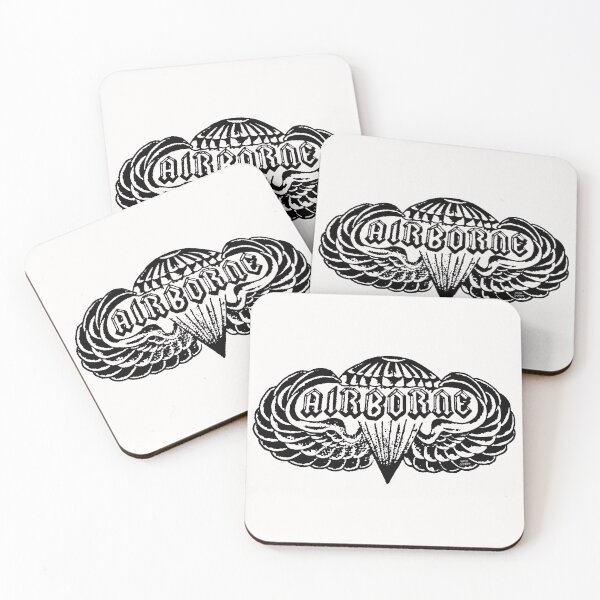 Item preview, Airborne; Hard Core Tattoo Style; designed and sold by StickerApe.