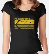 Kodakcrome Tailliertes Rundhals-Shirt