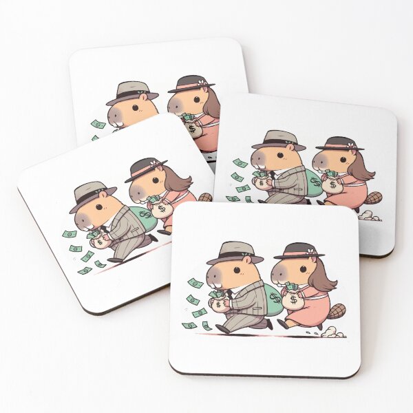 Item preview, Toronto - High Park Capybaras Bonnie & Clyde V3 designed and sold by nostalgiapress.
