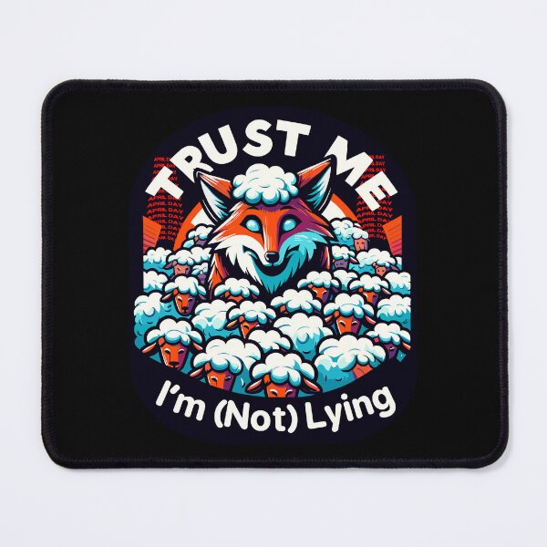 Item preview, Trust Me, I'm (Not) Lying-Fox with sheeps-april fool day  designed and sold by toobel.