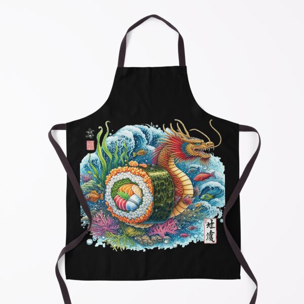 Item preview, Large Dragon Sushi Classic T-Shirt designed and sold by Elouk.
