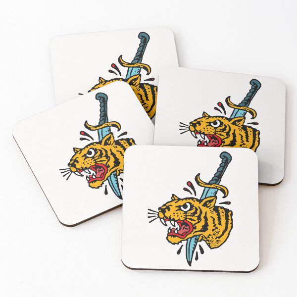 Item preview, Tiger; Russian Prison Tattoo; Hardcore Style;  designed and sold by StickerApe.