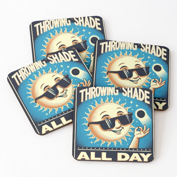 Item preview, Throwing Shade All Day-funny Total Solar Eclipse gift idea designed and sold by BRtisticDesigns.