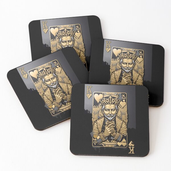 Item preview, Older King of Hearts #2 in Gold on Black designed and sold by Serge Averbukh Art Studio.
