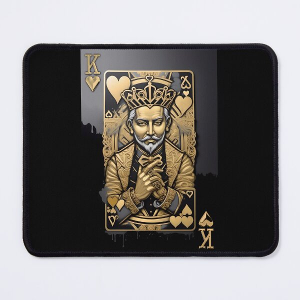 Item preview, Older King of Hearts #2 in Gold on Black designed and sold by Serge Averbukh Art Studio.