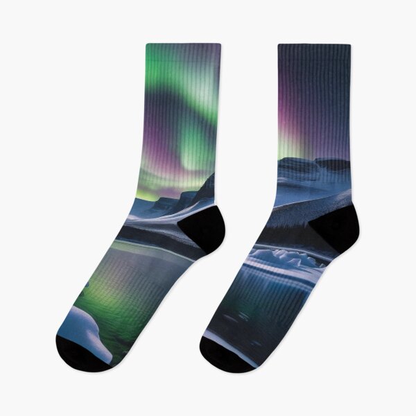 Item preview, Northern Lights Over Winter Lake designed and sold by PhrozenPhotos.