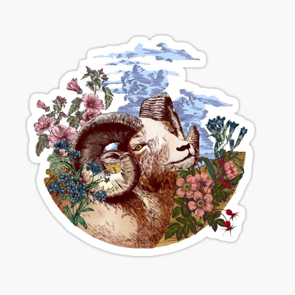 Item preview, A goat walks among a natured land  designed and sold by ThiwaArtbyHeart.