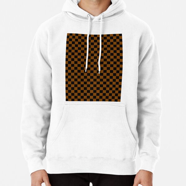 Black and Tan Brown Checkerboard Pullover Hoodie for Sale by ColorsPatterns Redbubble