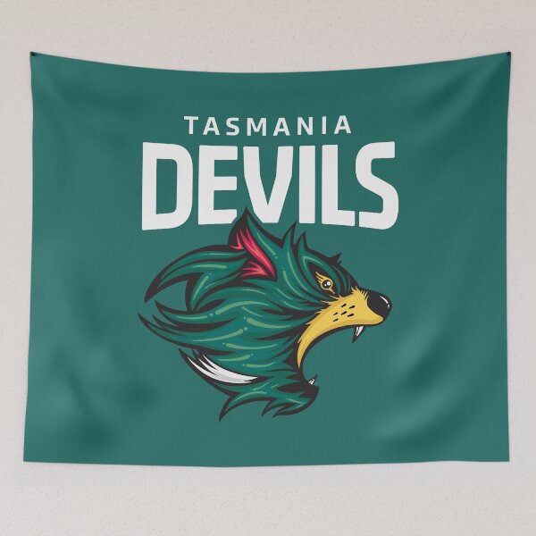 Item preview, Tasmania Devils Football Club White Lettering designed and sold by LAMEBOYO.