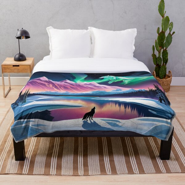 Item preview, Wolf Howling At Northern Lights designed and sold by PhrozenPhotos.