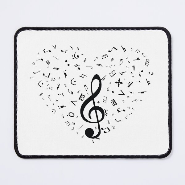 Item preview, Musical Notes Heart Shaped designed and sold by Slassyat.