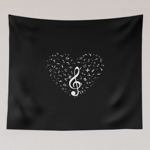 Item preview, Musical Notes Heart Shaped designed and sold by Slassyat.