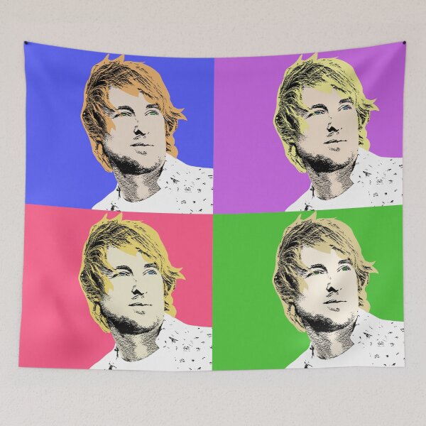 Item preview, "Owen Wilson" collage by Andy Warhol designed and sold by iWumbo.