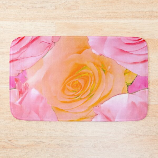 Item preview, Stunning Pink Yellow Orange Roses Photography designed and sold by Victoria Rose.
