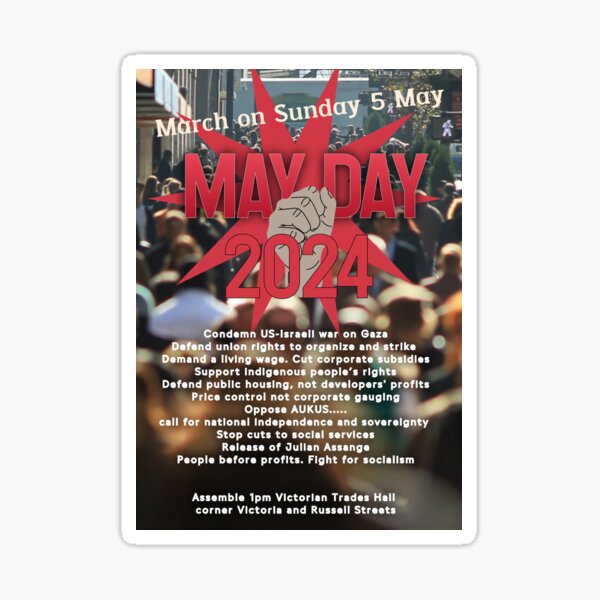Item preview, May Day Poster 2024 designed and sold by Gary Shaw.