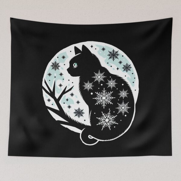 Item preview, Snowflake Cat designed and sold by Myra365Art.