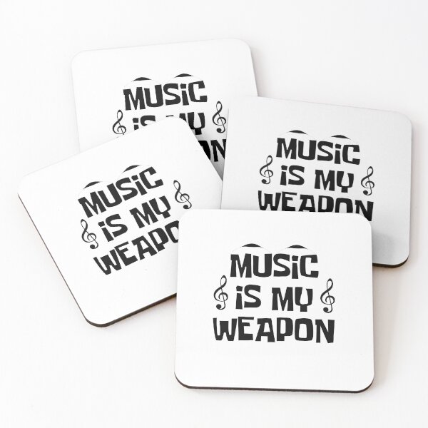 Item preview, Music Is My Weapon, Funny Musical Notes designed and sold by Slassyat.