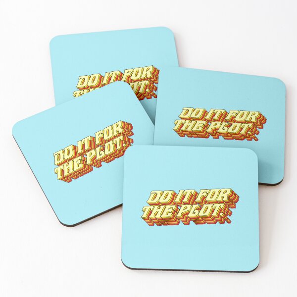 Item preview, Do It For The Plot, Typography Quote American Slang Colorful Letters, Gen X 3D Writing Phrase Sayings Millennial designed and sold by 83oranges.com.