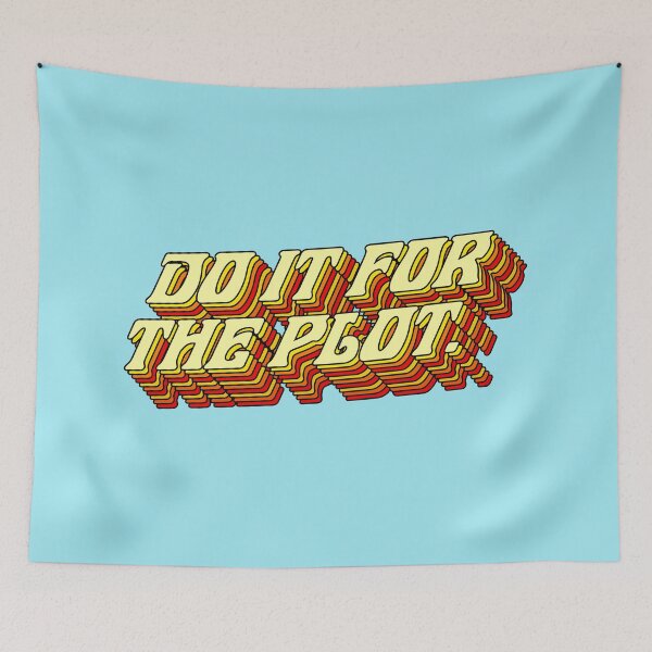 Item preview, Do It For The Plot, Typography Quote American Slang Colorful Letters, Gen X 3D Writing Phrase Sayings Millennial designed and sold by 83oranges.com.