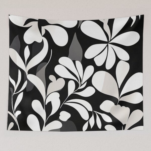 Item preview, 005 Black and White Floral Design designed and sold by Alexis Art Collection.