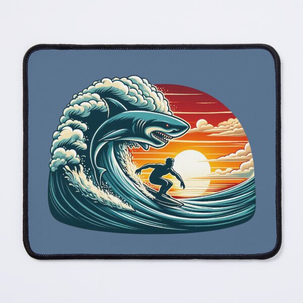 Item preview, Surfer Shark designed and sold by Myra365Art.