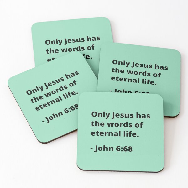 Item preview, John 6:68 Only Jesus has the words of eternal life. designed and sold by MGonline.
