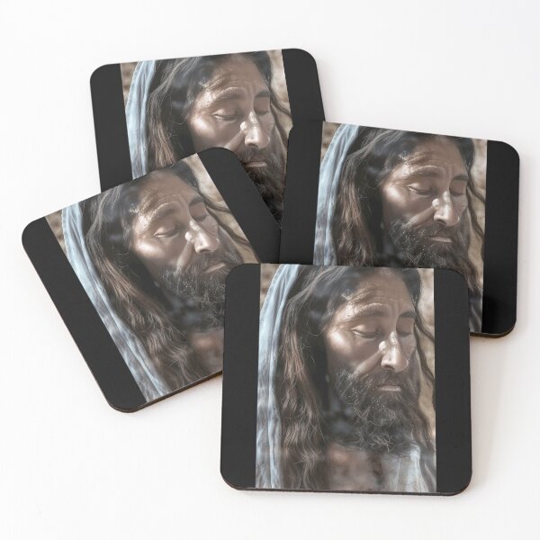 Item preview, Illuminated Holy Contemplation A Nighttime Jesus Portrait designed and sold by MarcelBaron.