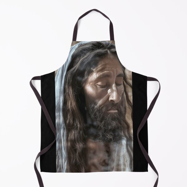 Item preview, Illuminated Holy Contemplation A Nighttime Jesus Portrait designed and sold by MarcelBaron.