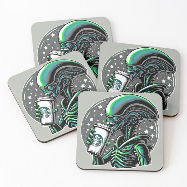 Item preview, Alien, Coffee, coffee, coffee pop art designed and sold by The Monkey Desings LLC.