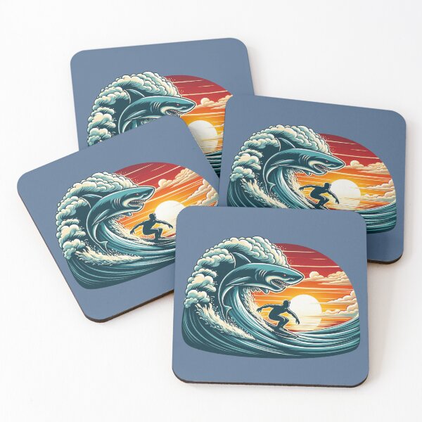 Item preview, Surfer Shark designed and sold by Myra365Art.