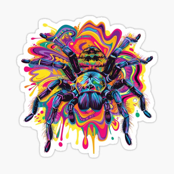 Item preview, Colorful Psychedelic Tarantula for Tarantula Lovers designed and sold by Tarantula-Pet.