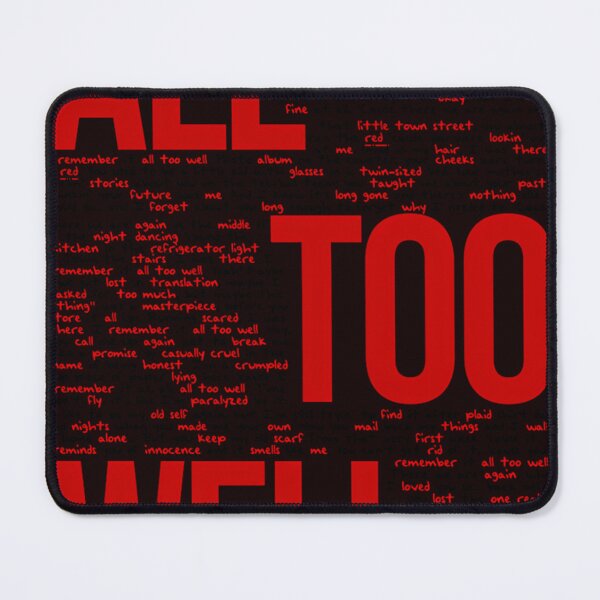 Item preview, All Too Well (all lyrics) in White designed and sold by BradamDionne.
