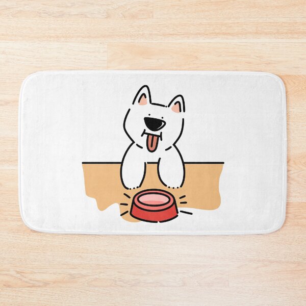 Item preview, funny hungry corgi - red bowl no words designed and sold by EmeraldLily101.